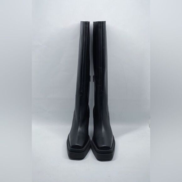 Gia Borghini Texan Leather Platform Knee-High Boots size 41 - Picture 2 of 13